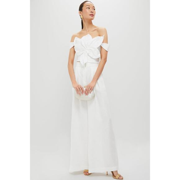 ANDRES OTALORA Off-White Loto Embellished Top Size 2 NWT Retail $645 Tuckernuck - Picture 6 of 7